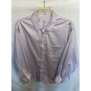 Joseph Abboud Men’s Dress Shirt Size 2XL 19 Collar Light Purple Business Formal